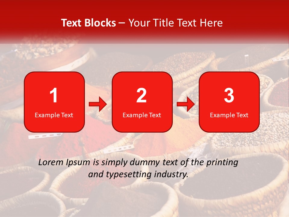Aromatic Saffron Bazaar PowerPoint Template