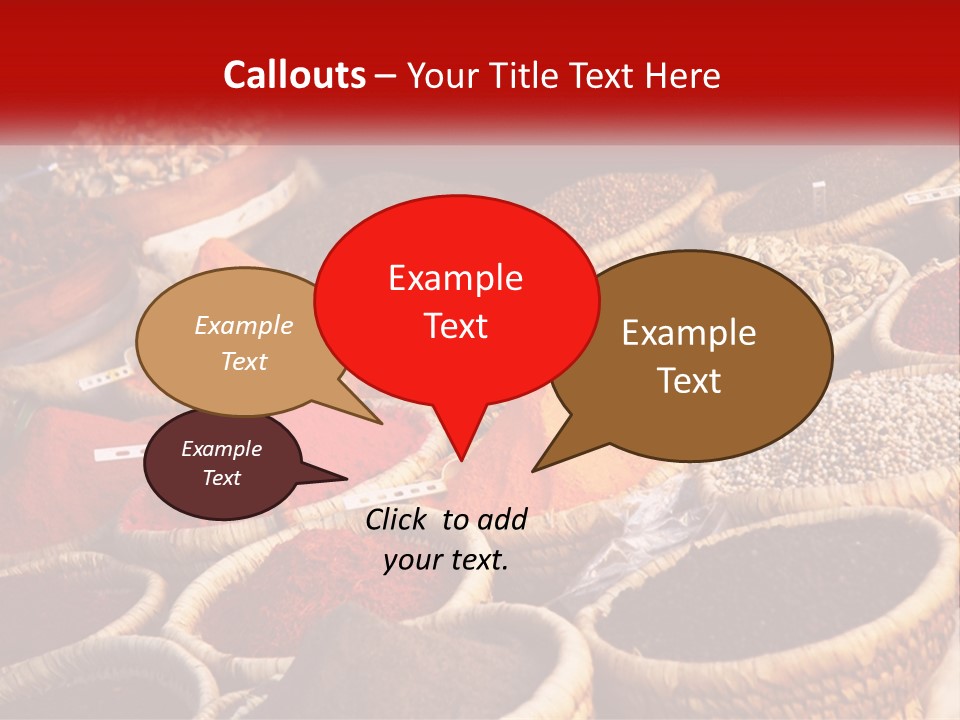Aromatic Saffron Bazaar PowerPoint Template