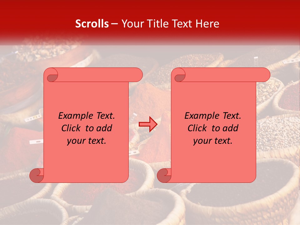 Aromatic Saffron Bazaar PowerPoint Template