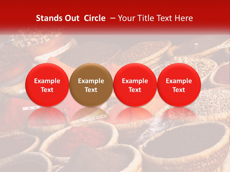 Aromatic Saffron Bazaar PowerPoint Template