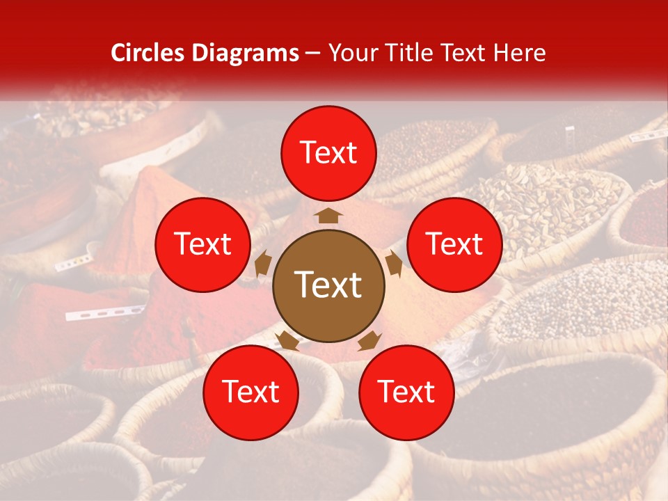 Aromatic Saffron Bazaar PowerPoint Template