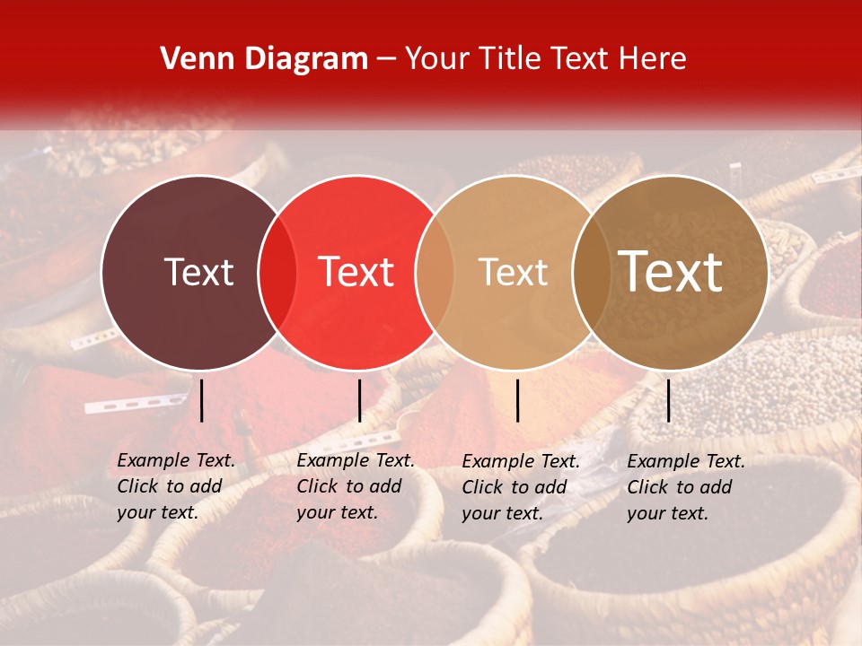 Aromatic Saffron Bazaar PowerPoint Template