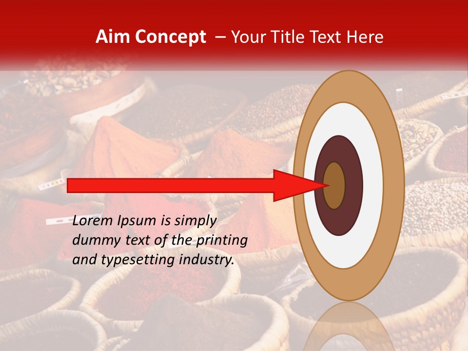 Aromatic Saffron Bazaar PowerPoint Template