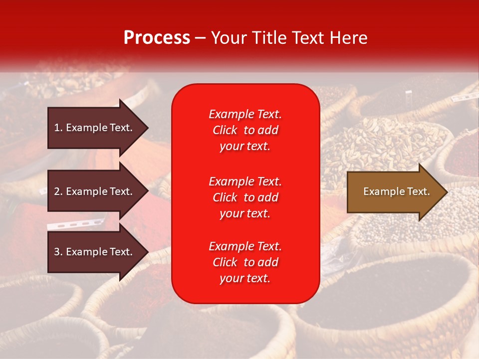 Aromatic Saffron Bazaar PowerPoint Template