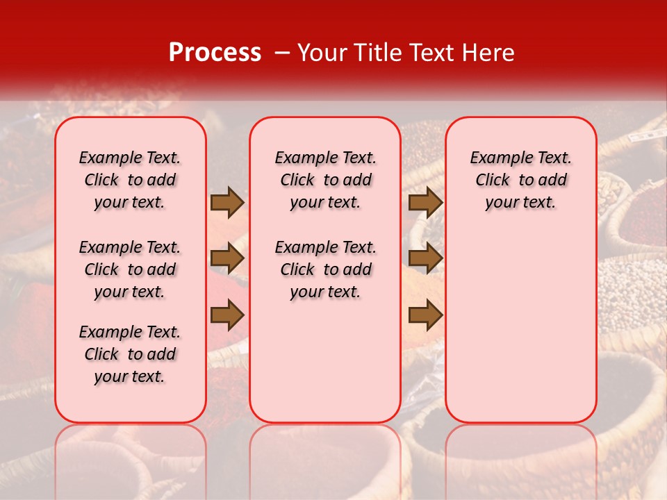 Aromatic Saffron Bazaar PowerPoint Template