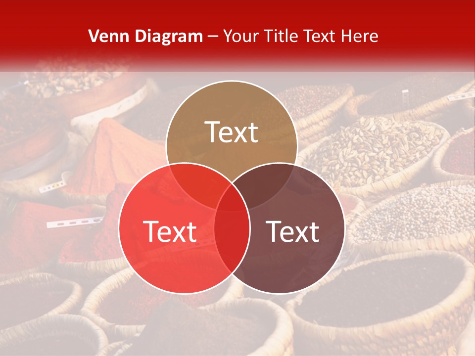 Aromatic Saffron Bazaar PowerPoint Template