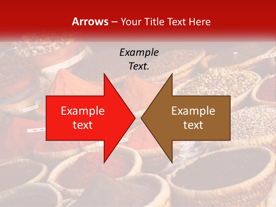 Aromatic Saffron Bazaar PowerPoint Template