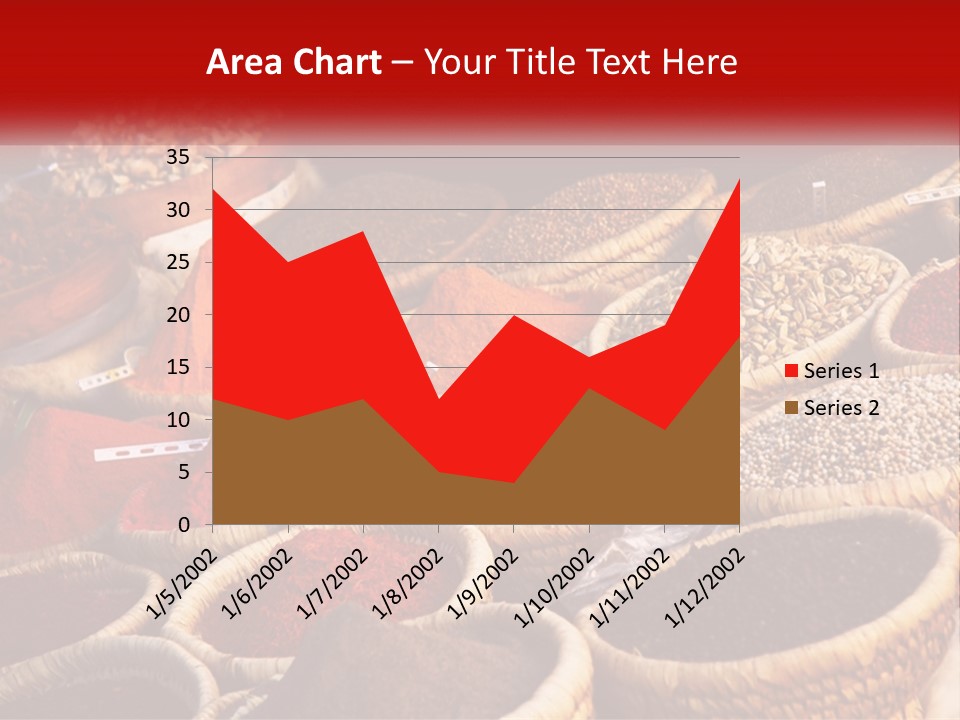 Aromatic Saffron Bazaar PowerPoint Template