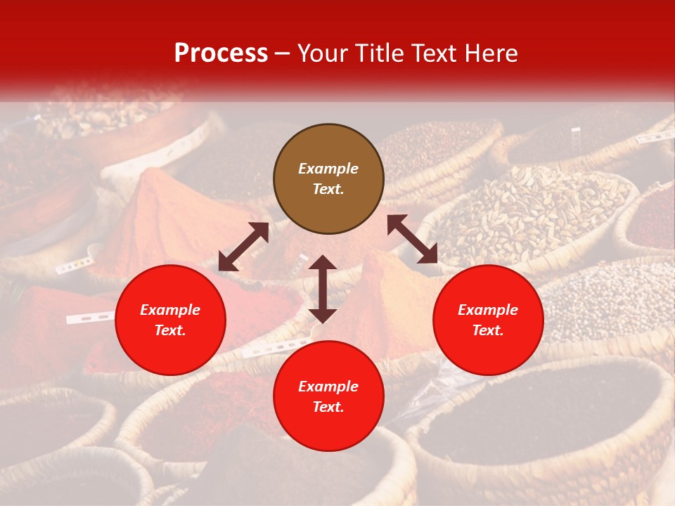 Aromatic Saffron Bazaar PowerPoint Template