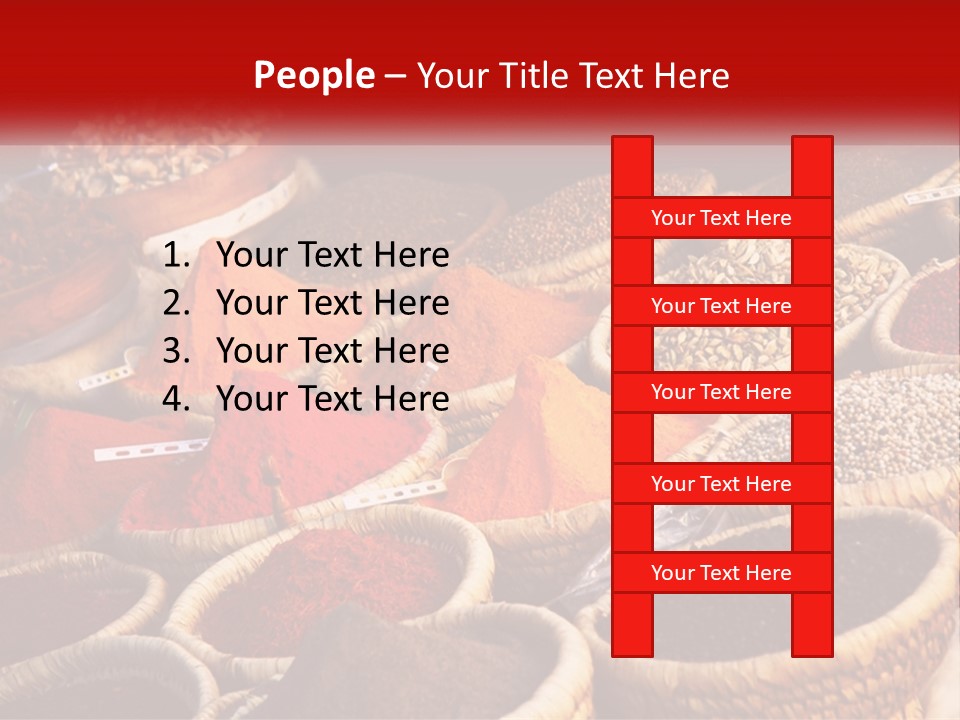 Aromatic Saffron Bazaar PowerPoint Template