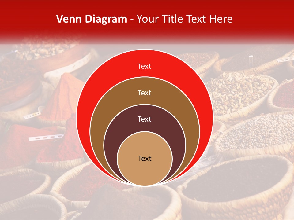 Aromatic Saffron Bazaar PowerPoint Template