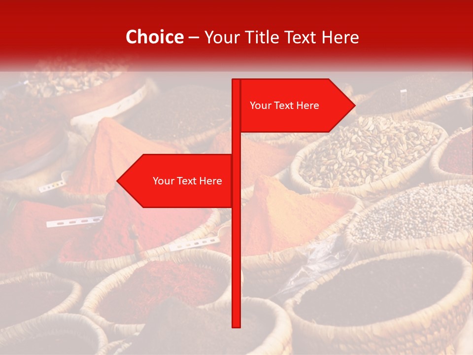 Aromatic Saffron Bazaar PowerPoint Template