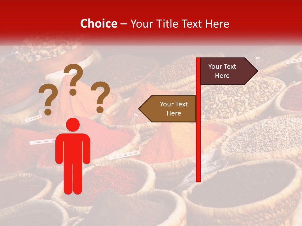 Aromatic Saffron Bazaar PowerPoint Template