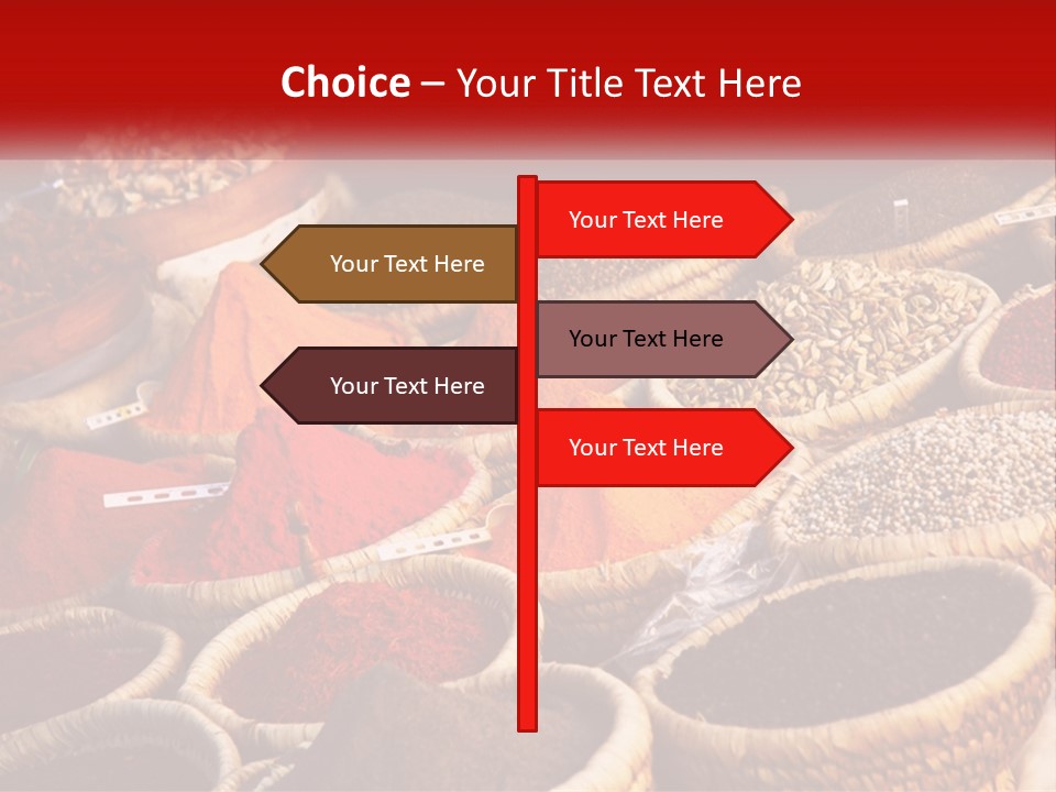 Aromatic Saffron Bazaar PowerPoint Template