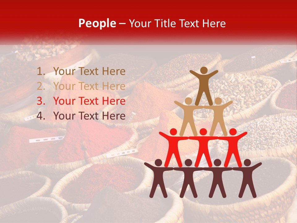 Aromatic Saffron Bazaar PowerPoint Template