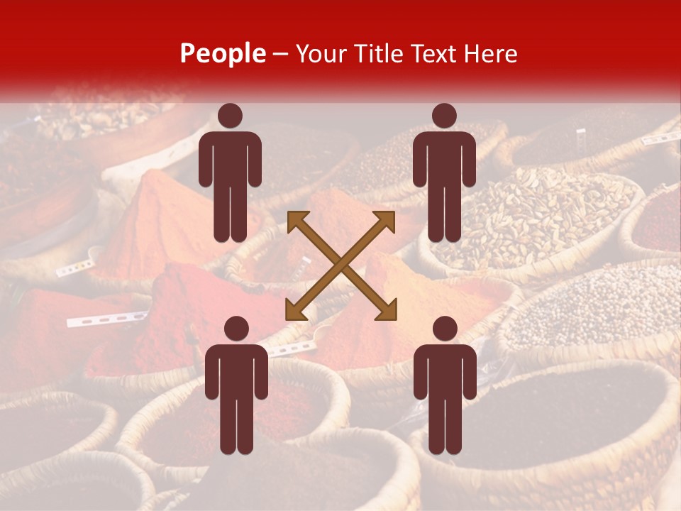 Aromatic Saffron Bazaar PowerPoint Template