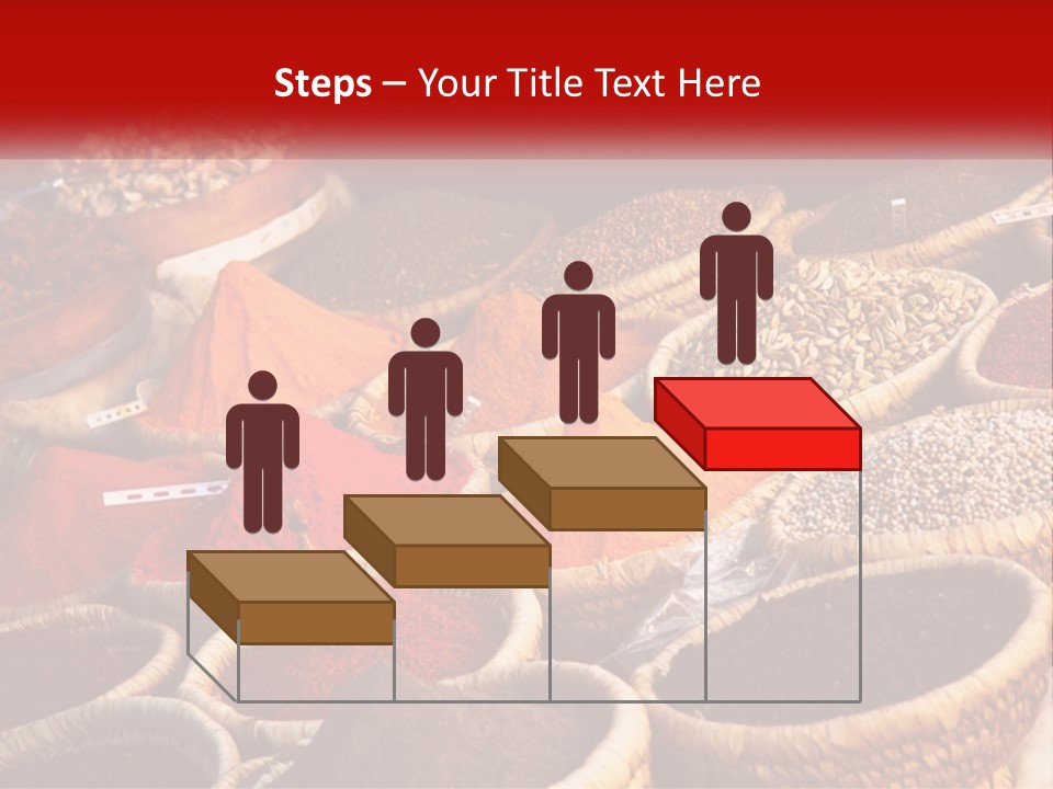 Aromatic Saffron Bazaar PowerPoint Template