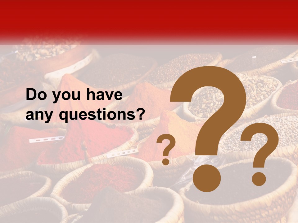 Aromatic Saffron Bazaar PowerPoint Template