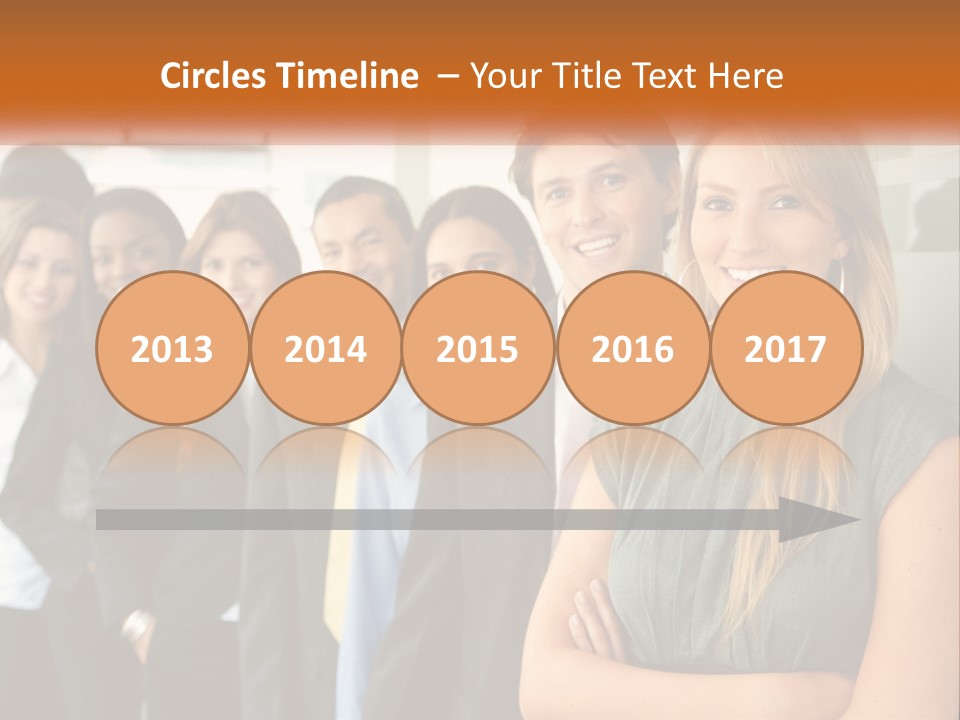 Standing Businesspeople Confidence PowerPoint Template