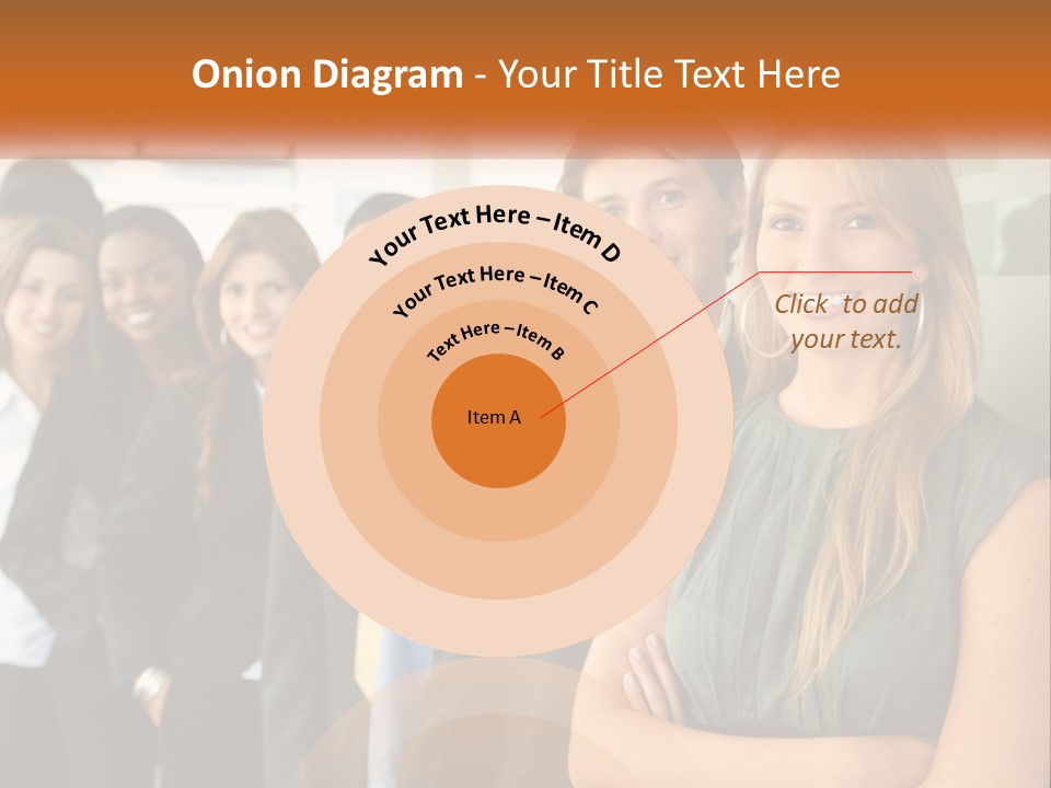 Standing Businesspeople Confidence PowerPoint Template