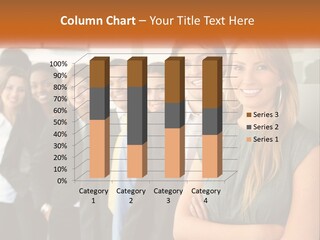 Standing Businesspeople Confidence PowerPoint Template