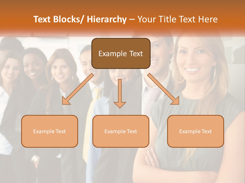 Standing Businesspeople Confidence PowerPoint Template