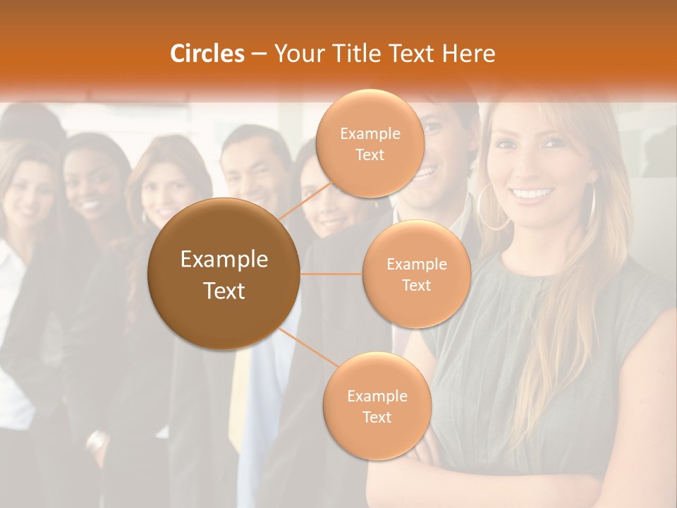 Standing Businesspeople Confidence PowerPoint Template