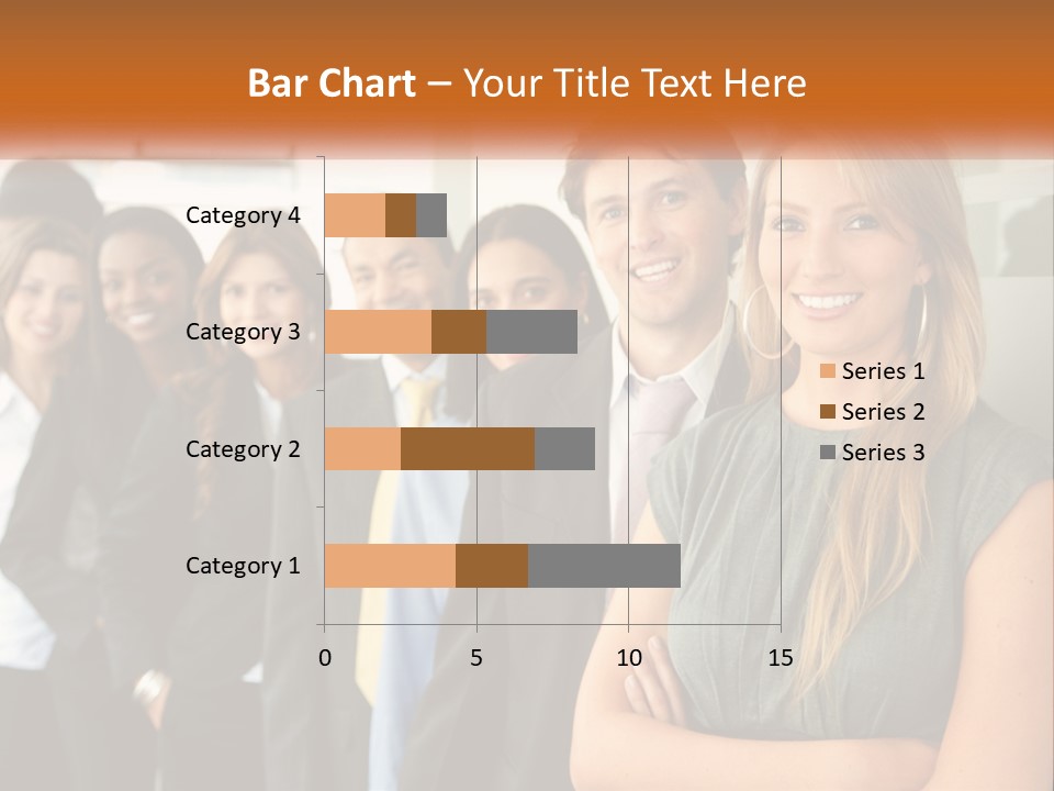 Standing Businesspeople Confidence PowerPoint Template