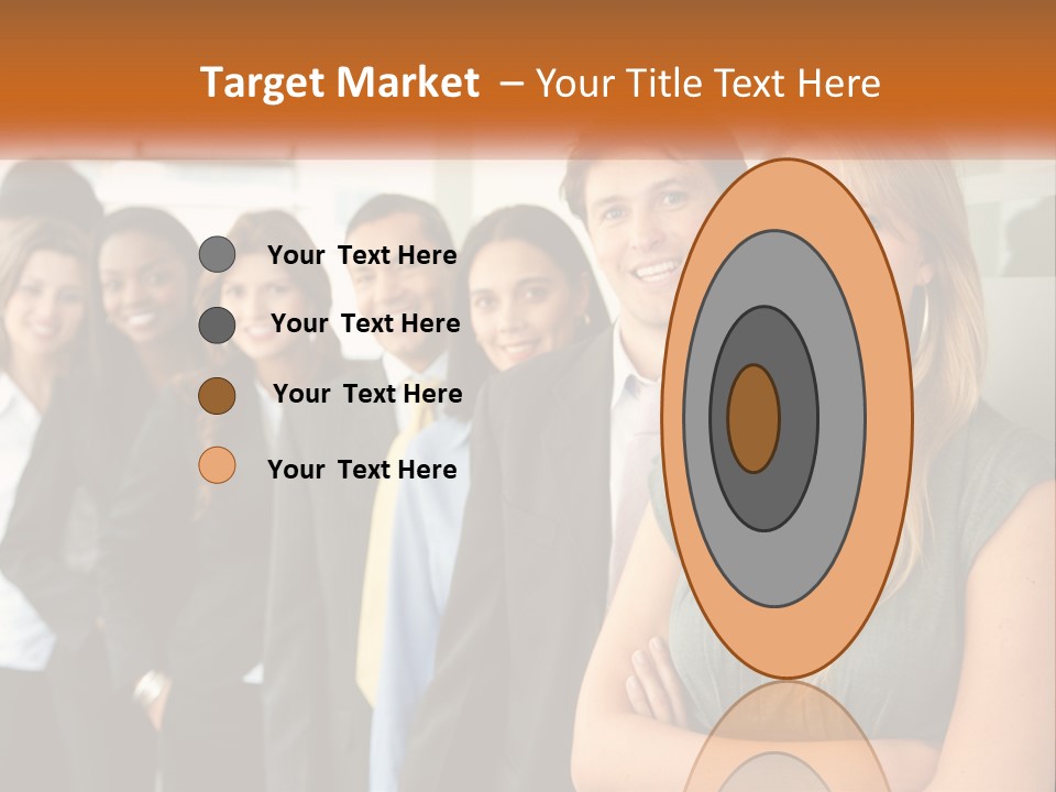 Standing Businesspeople Confidence PowerPoint Template