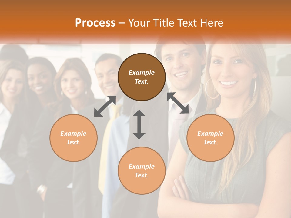 Standing Businesspeople Confidence PowerPoint Template