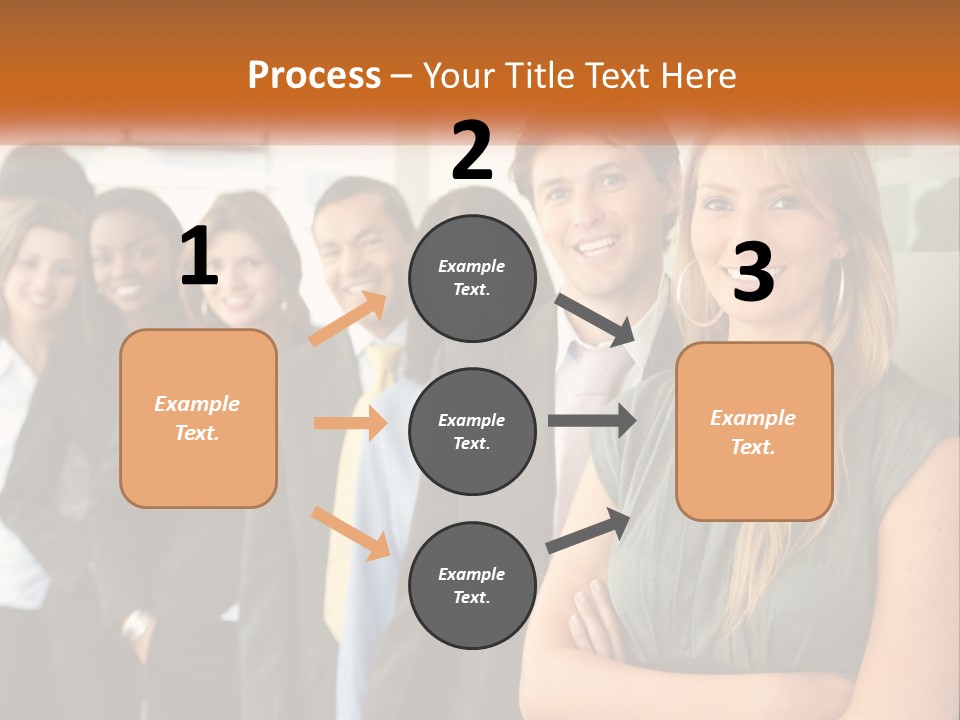 Standing Businesspeople Confidence PowerPoint Template