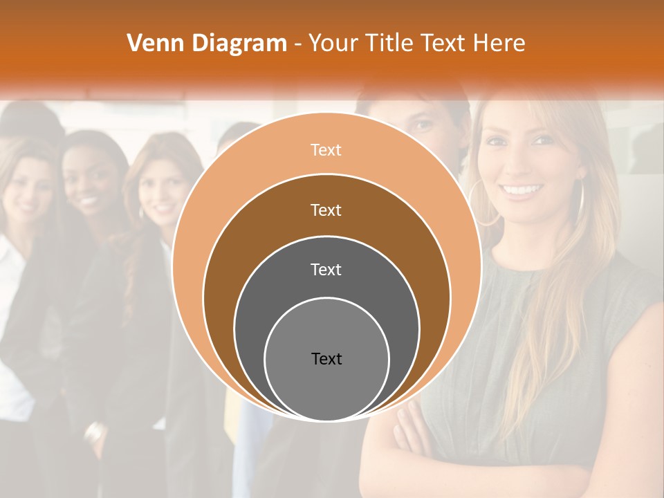 Standing Businesspeople Confidence PowerPoint Template