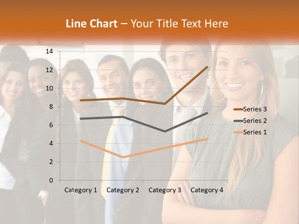 Standing Businesspeople Confidence PowerPoint Template