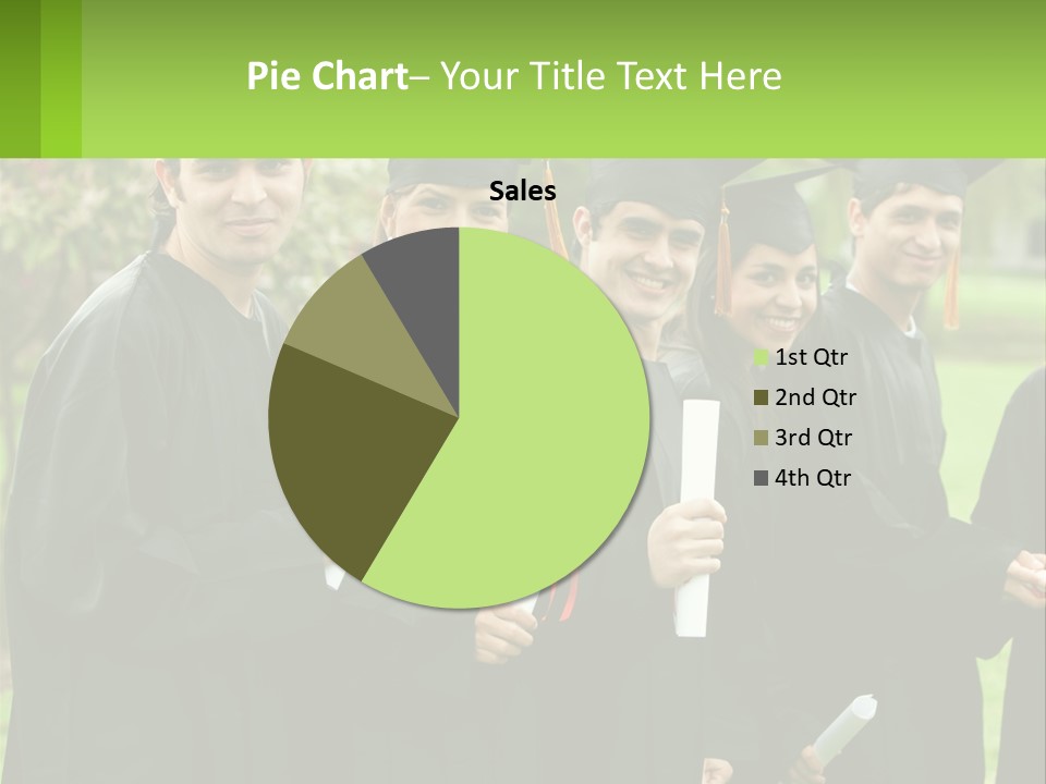 Group Grad Portrait PowerPoint Template