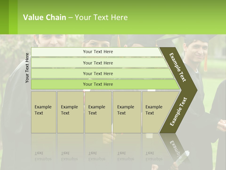Group Grad Portrait PowerPoint Template