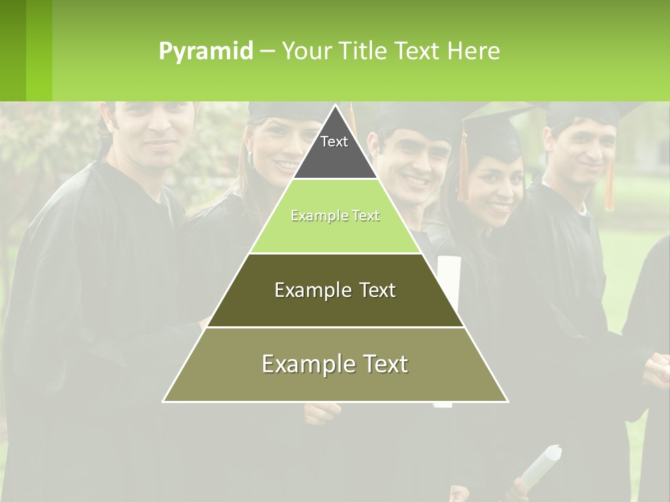 Group Grad Portrait PowerPoint Template