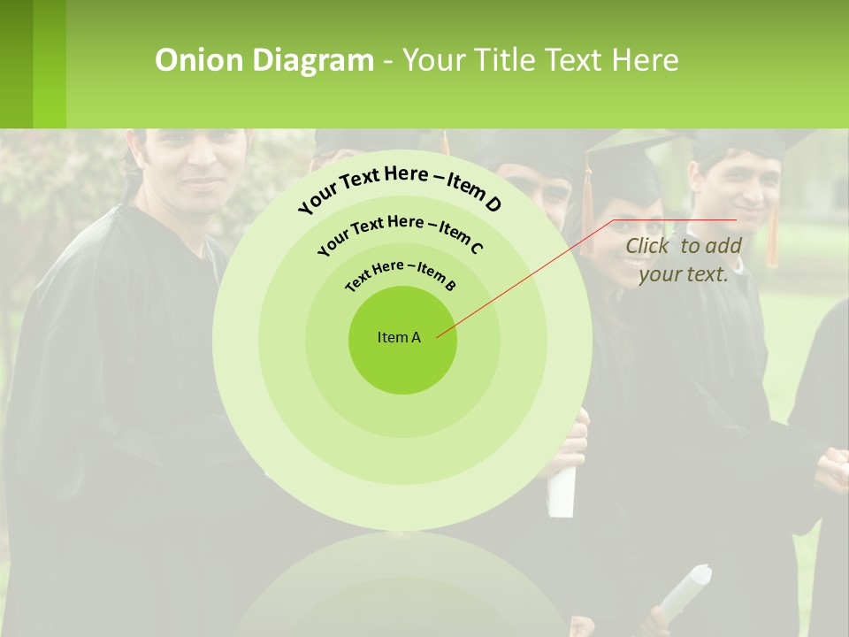 Group Grad Portrait PowerPoint Template