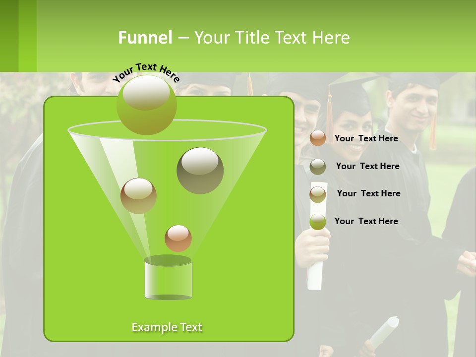 Group Grad Portrait PowerPoint Template