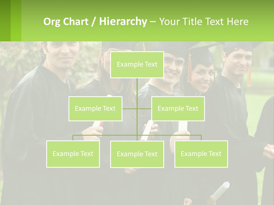 Group Grad Portrait PowerPoint Template