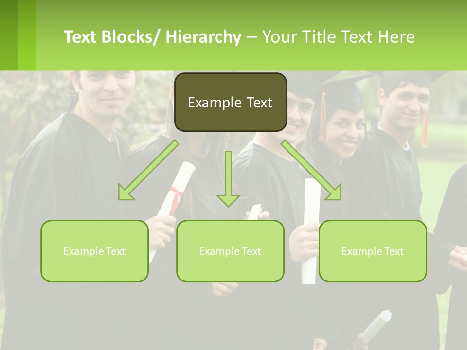 Group Grad Portrait PowerPoint Template