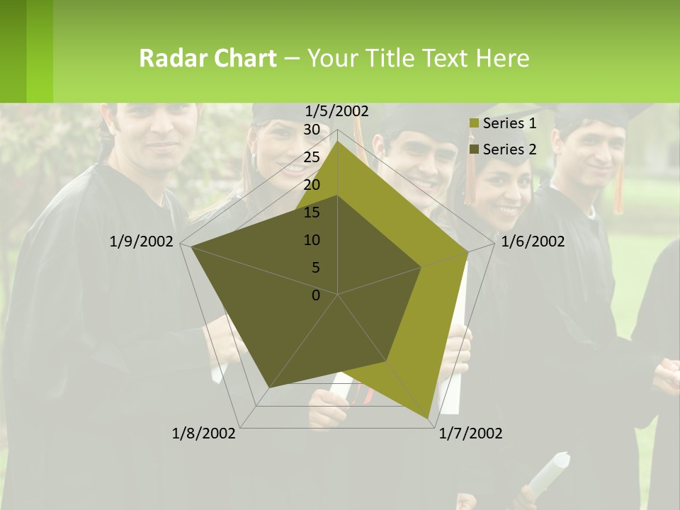 Group Grad Portrait PowerPoint Template