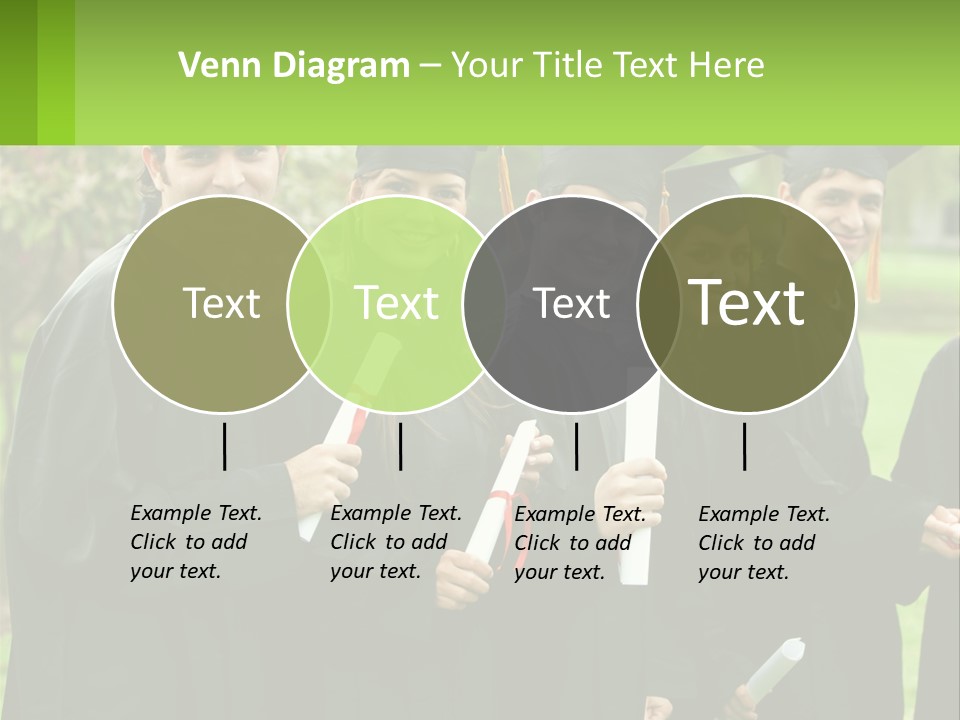 Group Grad Portrait PowerPoint Template