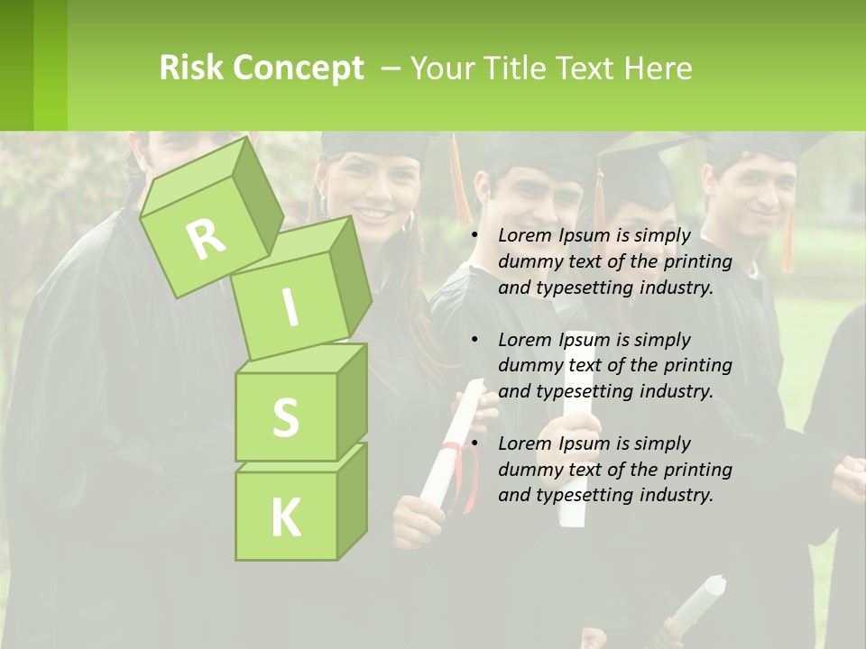 Group Grad Portrait PowerPoint Template