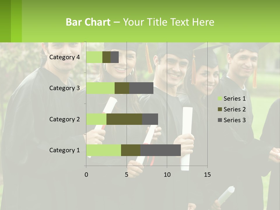 Group Grad Portrait PowerPoint Template