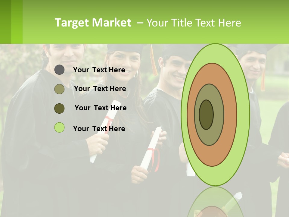 Group Grad Portrait PowerPoint Template