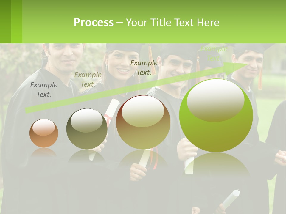 Group Grad Portrait PowerPoint Template