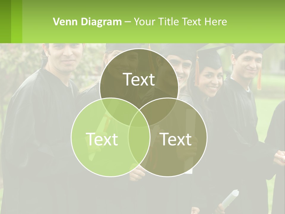 Group Grad Portrait PowerPoint Template