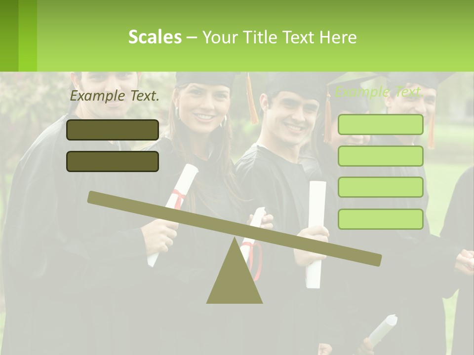 Group Grad Portrait PowerPoint Template