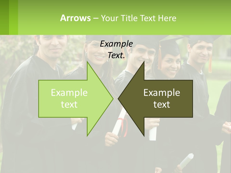 Group Grad Portrait PowerPoint Template