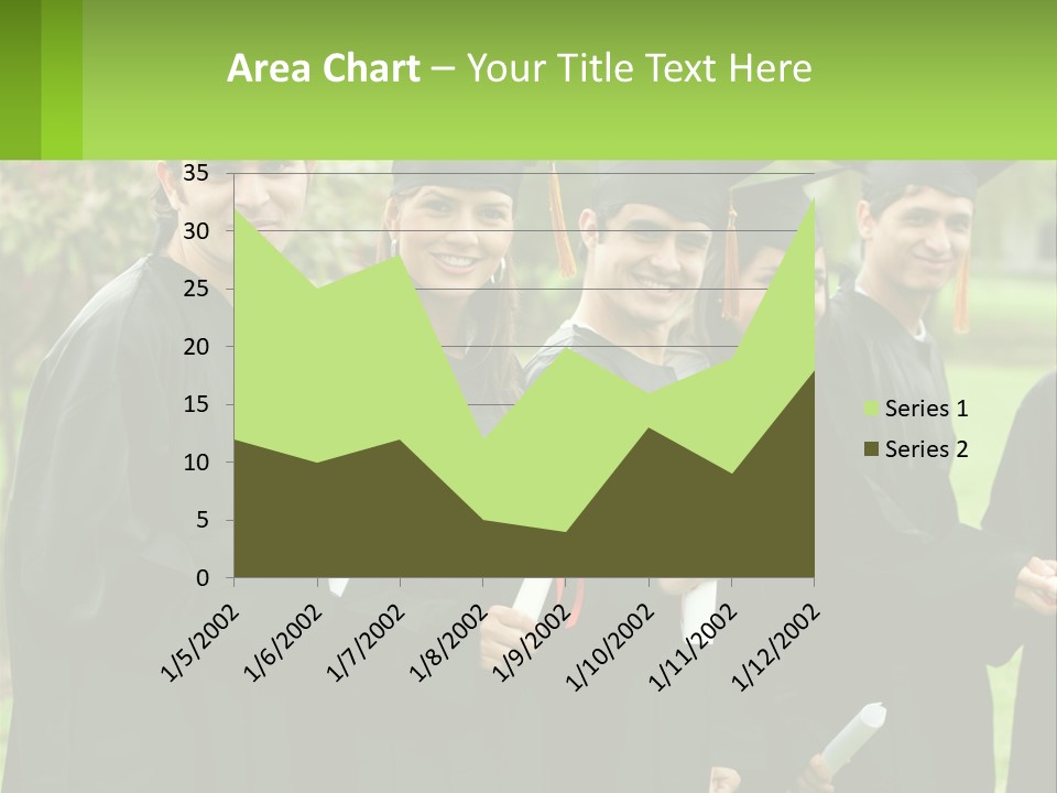 Group Grad Portrait PowerPoint Template